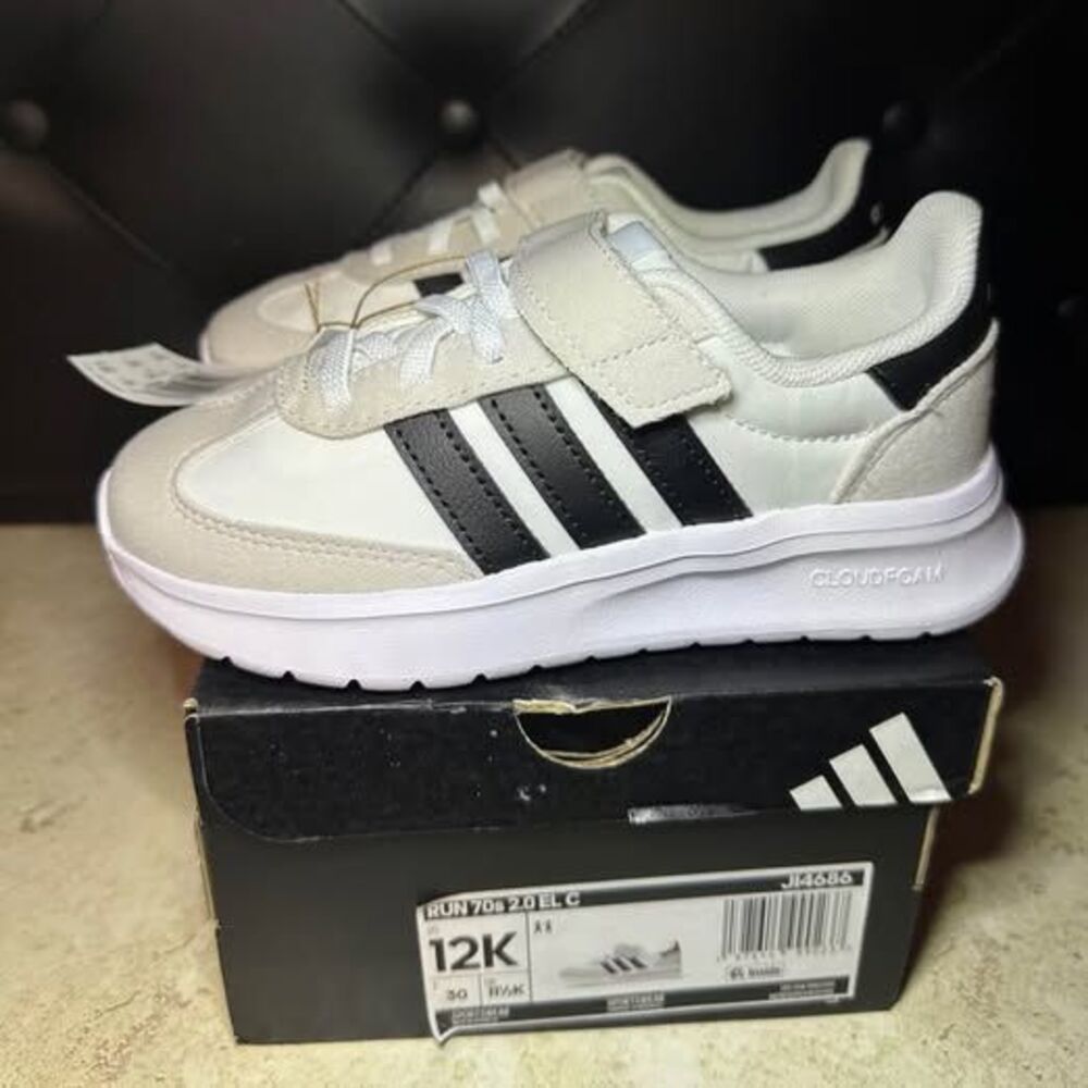 NEW Adidas RUN 70s 2.0 EL C Kids Shoes (Size: 12)